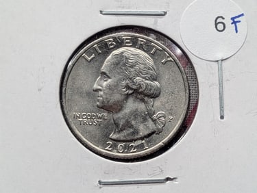 2021-P Washington Quarter – Reverse Crown Die Chip Error