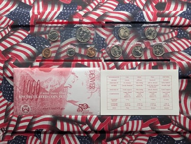 1999-D UNC US Mint Set,10 Coins (Not Silver)