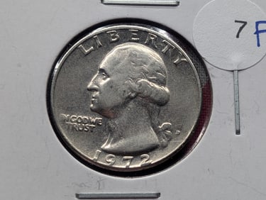 1972-D Washington Quarter - DDR “United States??, “QUARTER?? (#113)