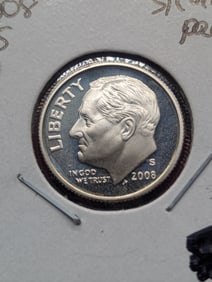2008-S Roosevelt Dime, 90% Silver Proof