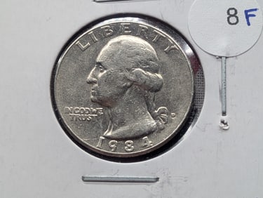 1984-D Washington Quarter - DDR “QUARTER DOLLAR??, “AMERICA?? (#112)