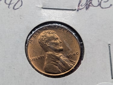 1940 GEM BU RED Lincoln Wheat Cent