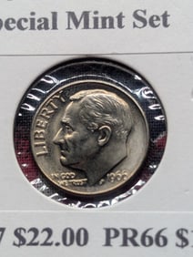 1966 Roosevelt Dime From Special Mint Set