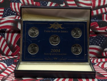 2004 State Quarter set in airtight and case