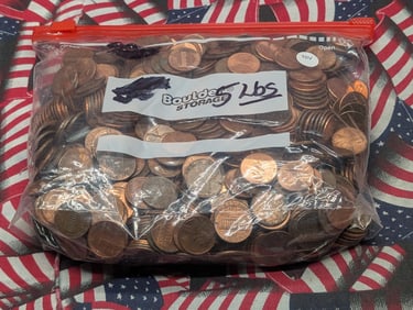 5 Pounds Lincoln Memorial & Shield Cents, Unsearched!