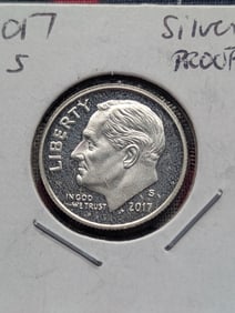 2017-S Roosevelt Dime, 90% Silver Proof