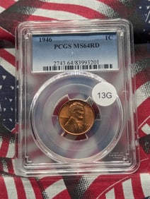 1946 Lincoln Wheat Cent. PCGS MS64RD. Top Tier Grader