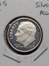 2015-S Roosevelt Dime, 90%Silver Proof