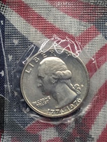 1976-S 40% Silver Washington Quarter, Mint, BU