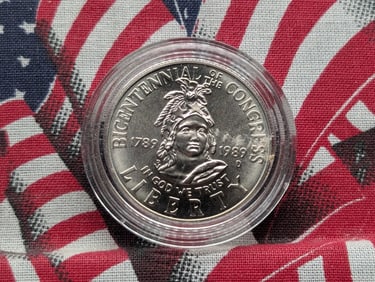 1989-D Congress Bicentennial Clad Half Dollar, only 768K minted