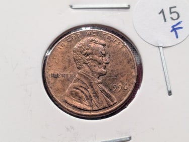 1996-P Lincoln Penny - Reverse Die Crack (#213)