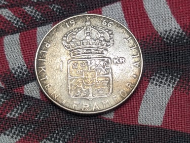 1966 - Sweden 40% Silver 1 Krona