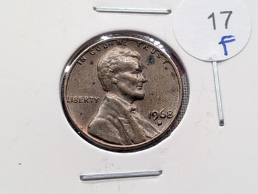 1968-D Lincoln Penny DDR "States OF"