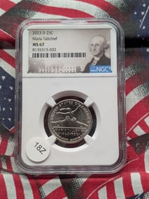 2023-D MS67 "Maria Tallchief" Women's Quarter, (Graded by NGC)