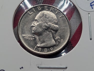 1989-D Washington Quarter - DDO “IN GOD WE TRUST?? (#35)