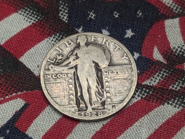 1928 Standing Liberty Quarter, 90 % Silver