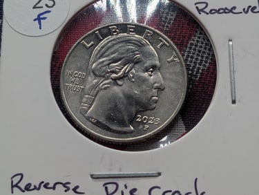 2023-P Washington Quarter Eleanor Roosevelt - Reverse Die Crack (#14)