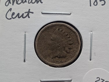 1859 Indian Head Cent. Tough 1st Year