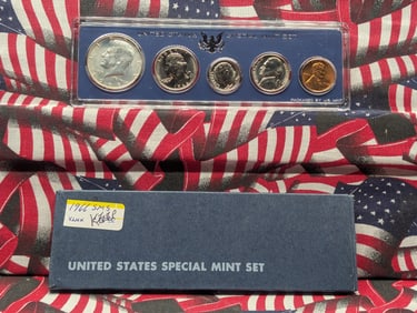 1966 Special Mint Set In OGP, contains a 40% Silver Kennedy Half Dollar