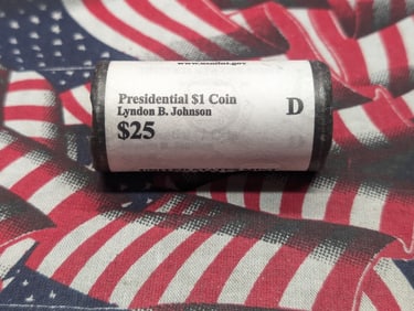 2015-D Lyndon B. Johnson Presidential $1 Dollar Roll, $25.00