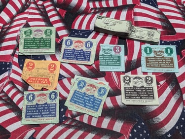 Misc Tax Stamps From the 1930's & 1940's