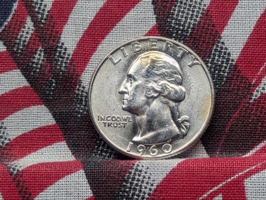 1960-D GEM BU Washington 25c. 90% Silver