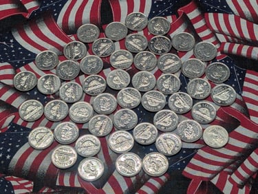 50, UNC/BU Canada Nickels Mixed Dates