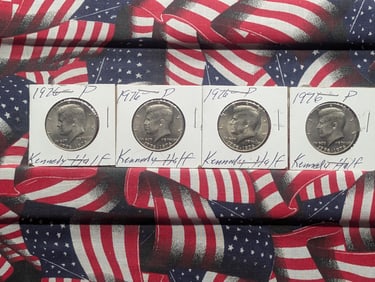 (4) 1976 Kennedy Half Dollars Uncirculated