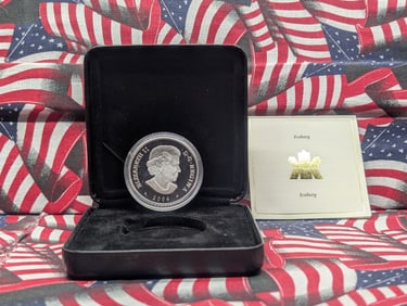 2004 Canada $20 "Iceberg" Silver Coin In OGP With COA, Sterling Silver (.925 fine silver), 31.39 g