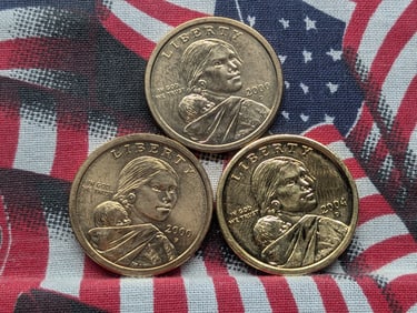 2000-P & D, & 2004-D Sacagawea Dollars Uncirculated