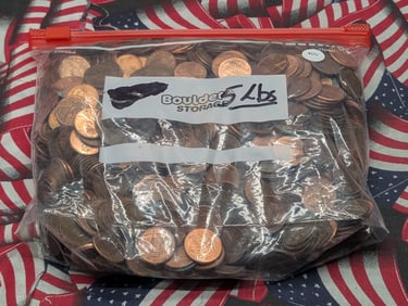 5 Pounds Lincoln Memorial & Shield Cents, Unsearched!
