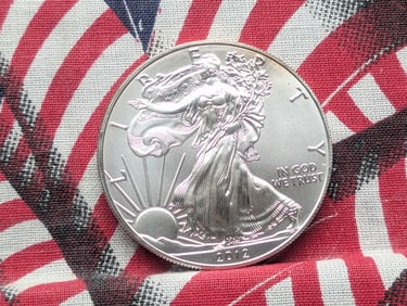 2012 American Silver Eagle,  .999 Fine Silver One Troy Ounce
