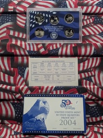 2004-S US Mint Proof 50 State Quarter Set. OGP