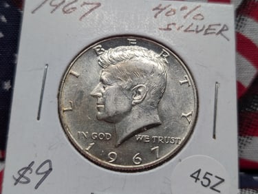 1967 40% "Silver" Kennedy Half Dollar