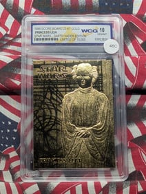 Star Wars, PRINCESS LEIA, 23KT Gold, Sealed, Gem 10 Mint, Limited of 10,000, Darth Vader Edition!