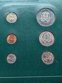 Republic of Panama Coin Set, Sealed, Including Stamp