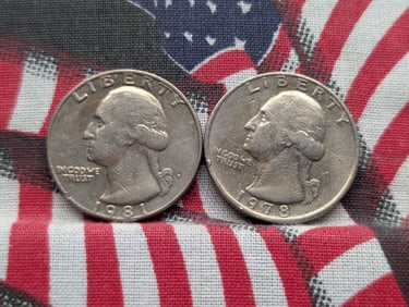 1978-P & 1981-P Washington Quarters