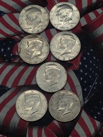 (7) Kennedy Half Dollars 1980 P&D, 1981 P&D, 1982-P, 1983 P&D