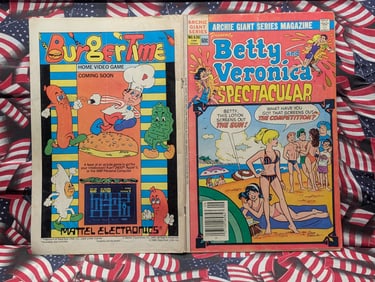 BETTY & VERONICA SPECTACULAR, 1983-60c, Amazing Ads, Comic Book, Re-live Your Past, 42 Years Old!!