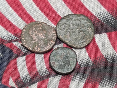 3, 367-375 AD, Ancient Roman Coin, Over 1,600 years old