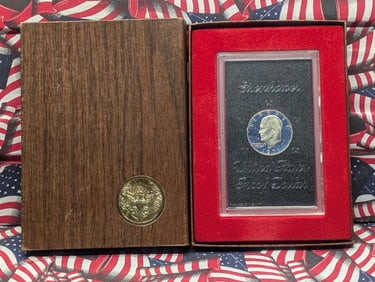 1971-S Eisenhower Proof Dollar Original Government Packaging Box