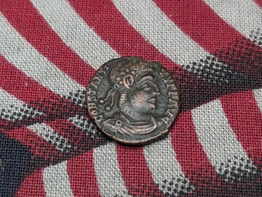 367-375 AD, AU-Amazing Details, Ancient Roman Coin, Over 1,600 years old
