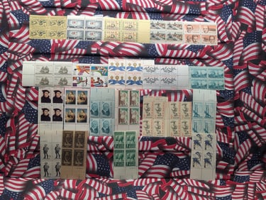 (20) Assorted Plate Blocks, All Mint, Original Gum, Never Hinged