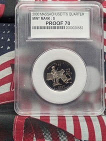 2000-S Massachusetts Quarter Proof 70 by PCC