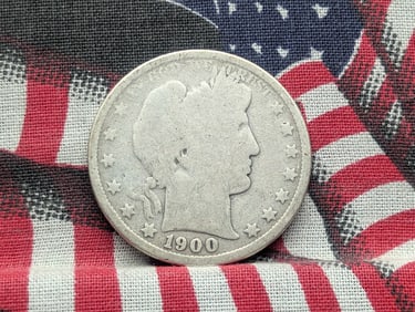 1900 Barber Half Dollar 90% Silver