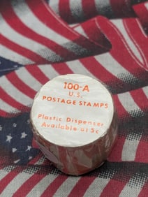Unopened Roll Of 15 Cent Definitive Coil Stamps, All Mint, Original Gum, Never Hinged