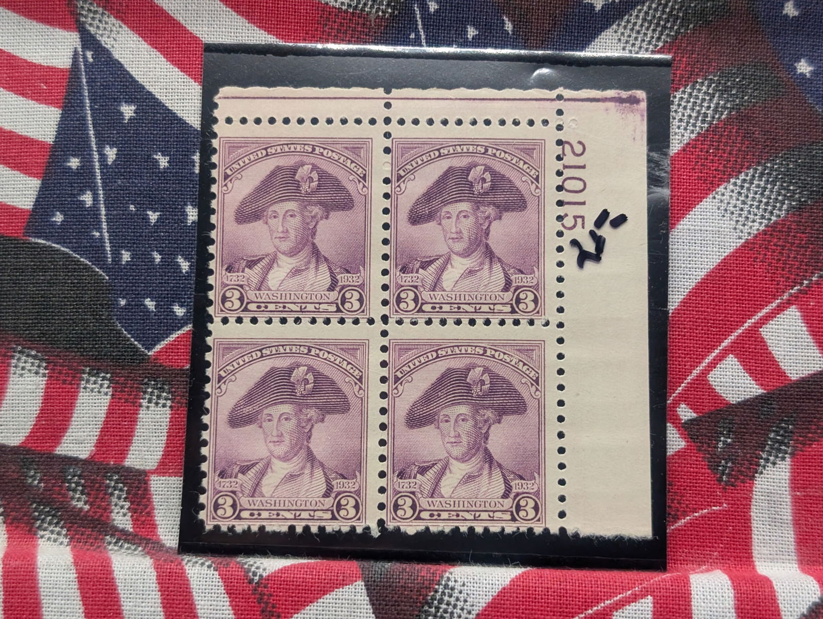 One Plate Block Valuable Stamps, All Mint, Original Gum, Never Hinged (1 of 2)