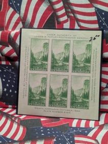 One Plate Block Valuable Stamps, All Mint, Original Gum, Never Hinged