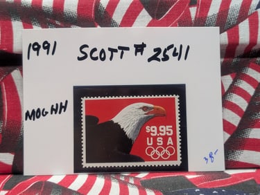 1991 Eagle Stamp, Scott # 2541, Mint, Original Gum, Never Hinged