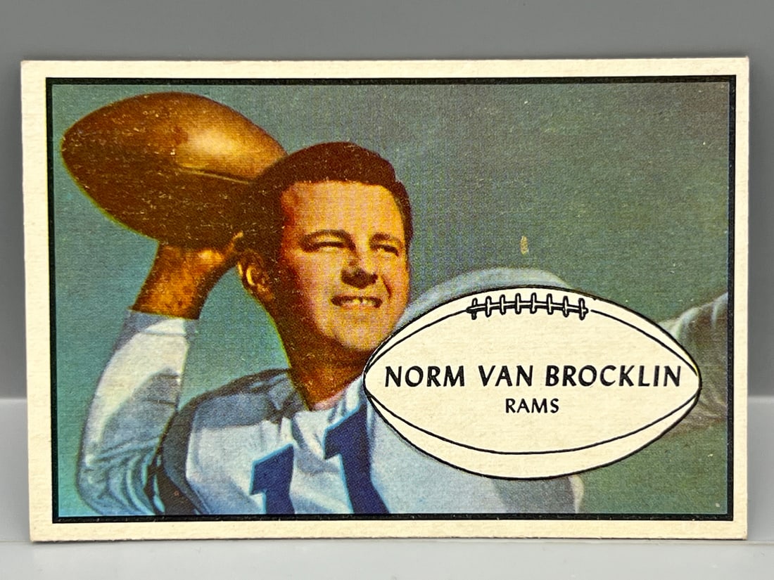 1953 Bowman #11 Norm Van Brocklin - HOF - Rams (1 of 3)